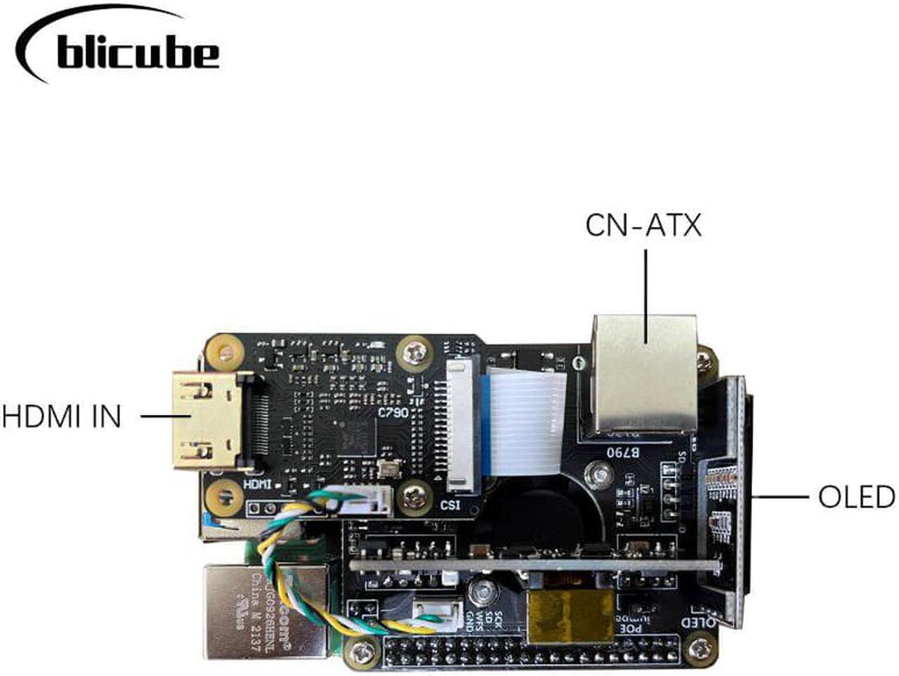 Alt view image 4 of 5 - PiKVM v3 BliKVM HAT "KVM over IP" Raspberry Pi 4b PoE HDMI CSI
