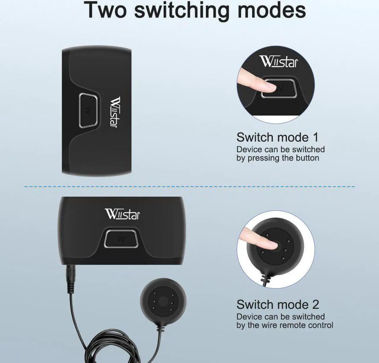 Alt view image 3 of 6 - 2-Port HDMI 2 in 1 out USB KVM Switch Splitter 2x1 3 USB Port For Shared Monitor Keyboard, Mouse Adaptive Printer Controller