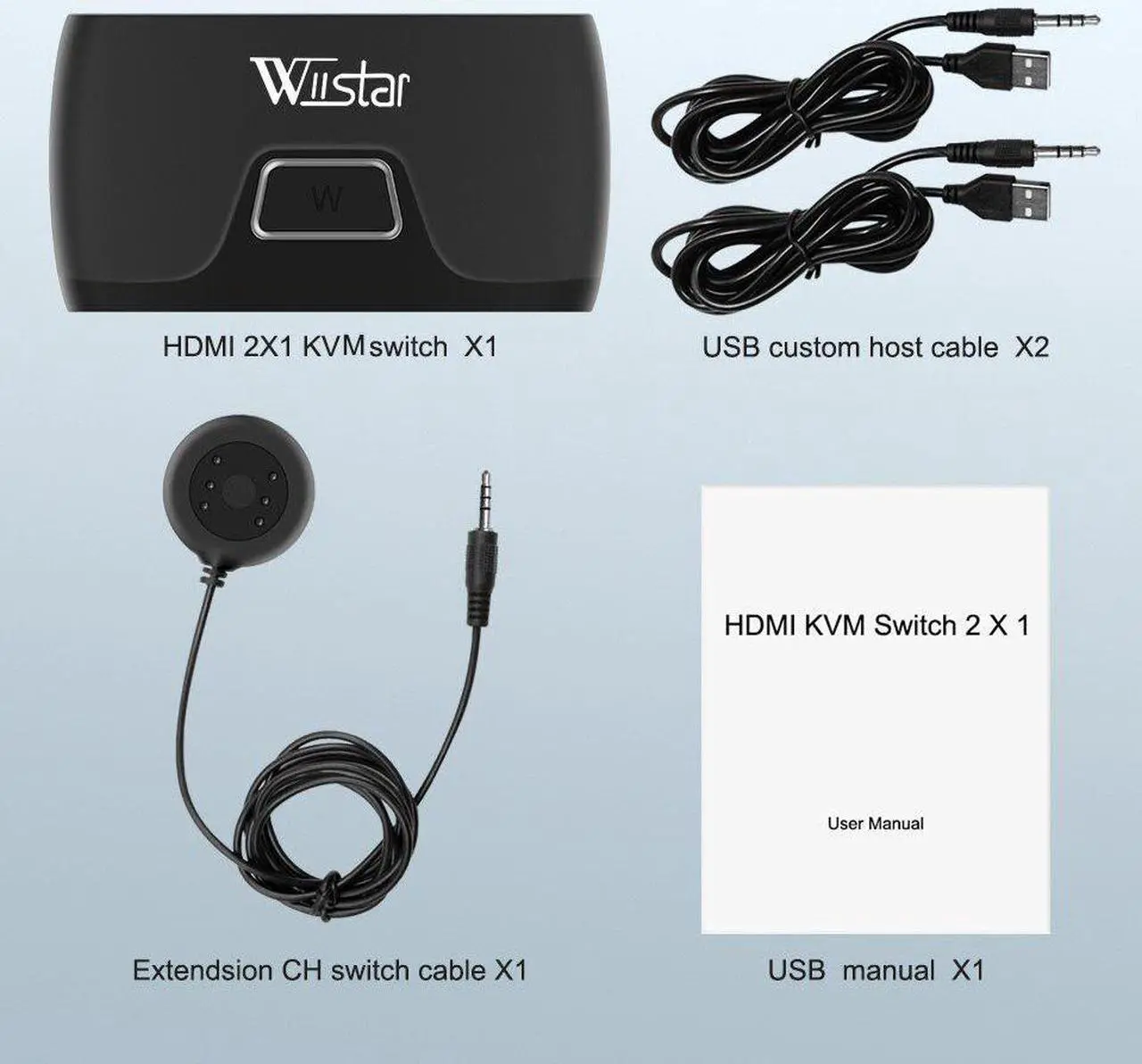 Alt view image 6 of 6 - 2-Port HDMI 2 in 1 out USB KVM Switch Splitter 2x1 3 USB Port For Shared Monitor Keyboard, Mouse Adaptive Printer Controller