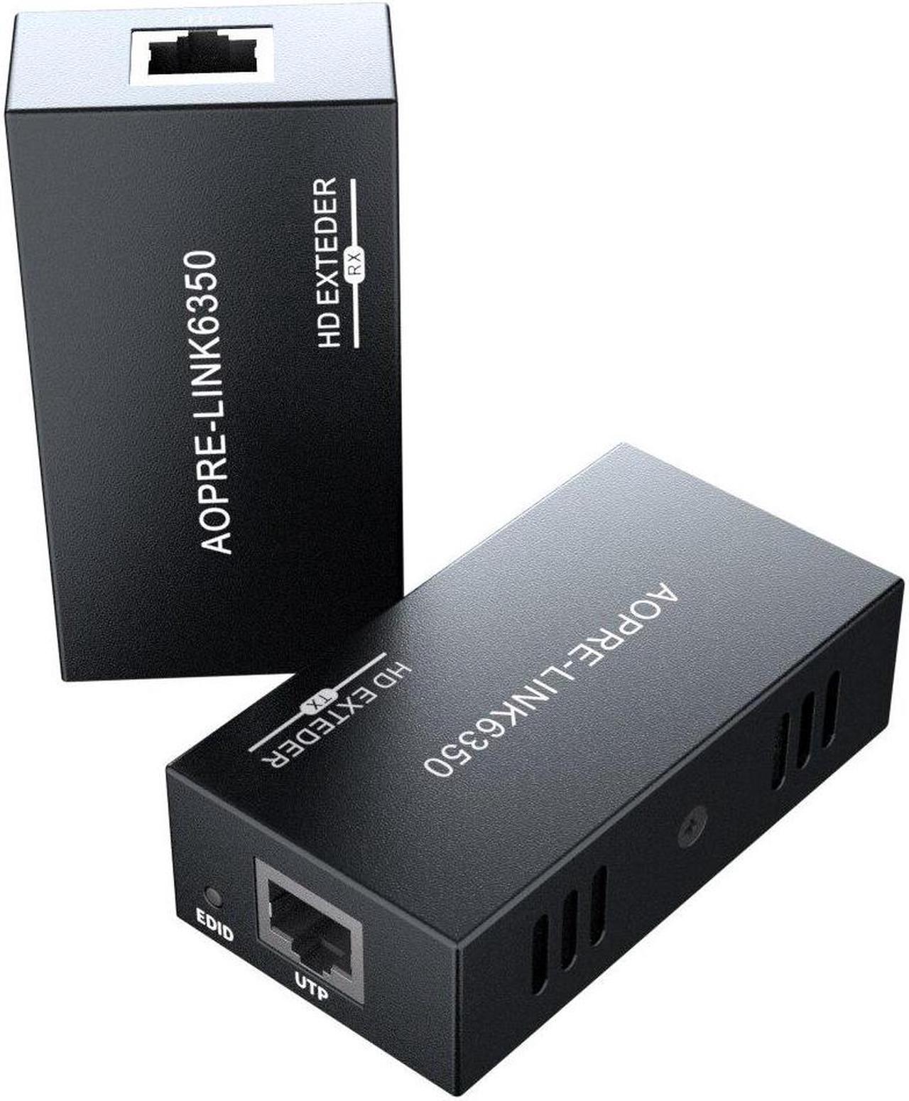 Alt view image 5 of 6 - Extender  Audio Video Converter For PC Ps5 TV Monitor HDMI KVM extender 60M over cat5/6 ethernet cable 1080P hdmi 4k cable