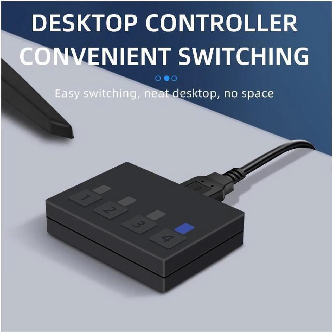 Alt view image 3 of 7 - 8K@60HZ / 4K@120HZ USB HDMI KVM Switch 4 in 1 Out USB HDMI KVM Switcher for Mouse Keyboard Sharing for PC Laptop Win7 Win10 MAC