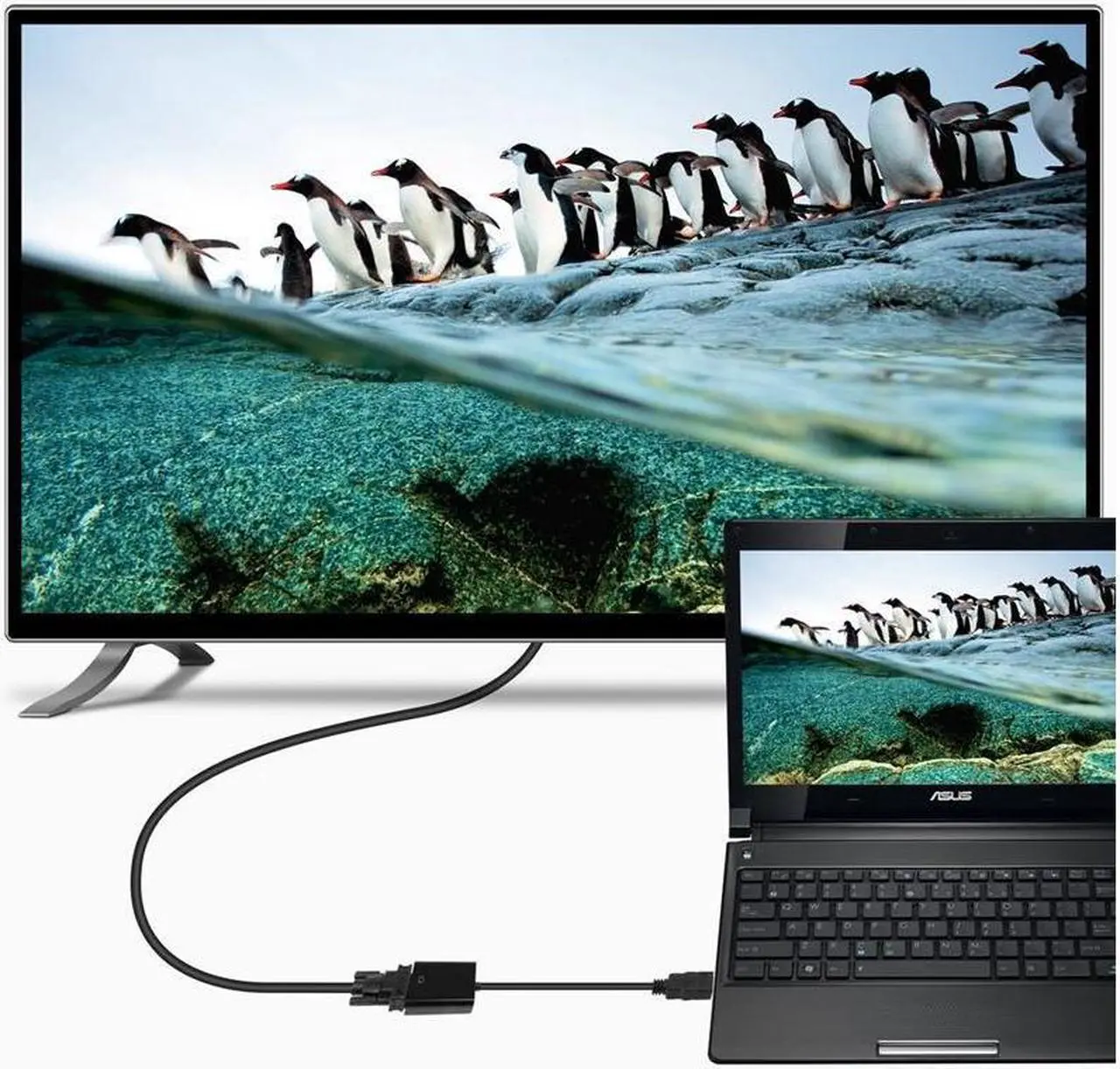 Alt view image 6 of 7 - HDMI to VGA Adapter 1080P HDMI Male To VGA Female Converter Digital to Analog for Laptop HDTV Video Cable HDMI VGA Adapter
