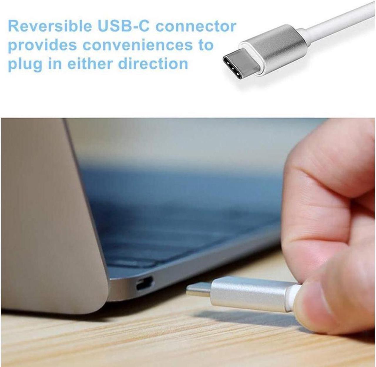 Alt view image 5 of 7 - USB-C to VGA Adapter, Bincolo USB 3.1 Type C (Thunderbolt 3) to VGA Converter Compatible with MacBook Pro, New MacBook, MacBook Air 2018, Dell XPS 13/15, Surface Book 2 and More