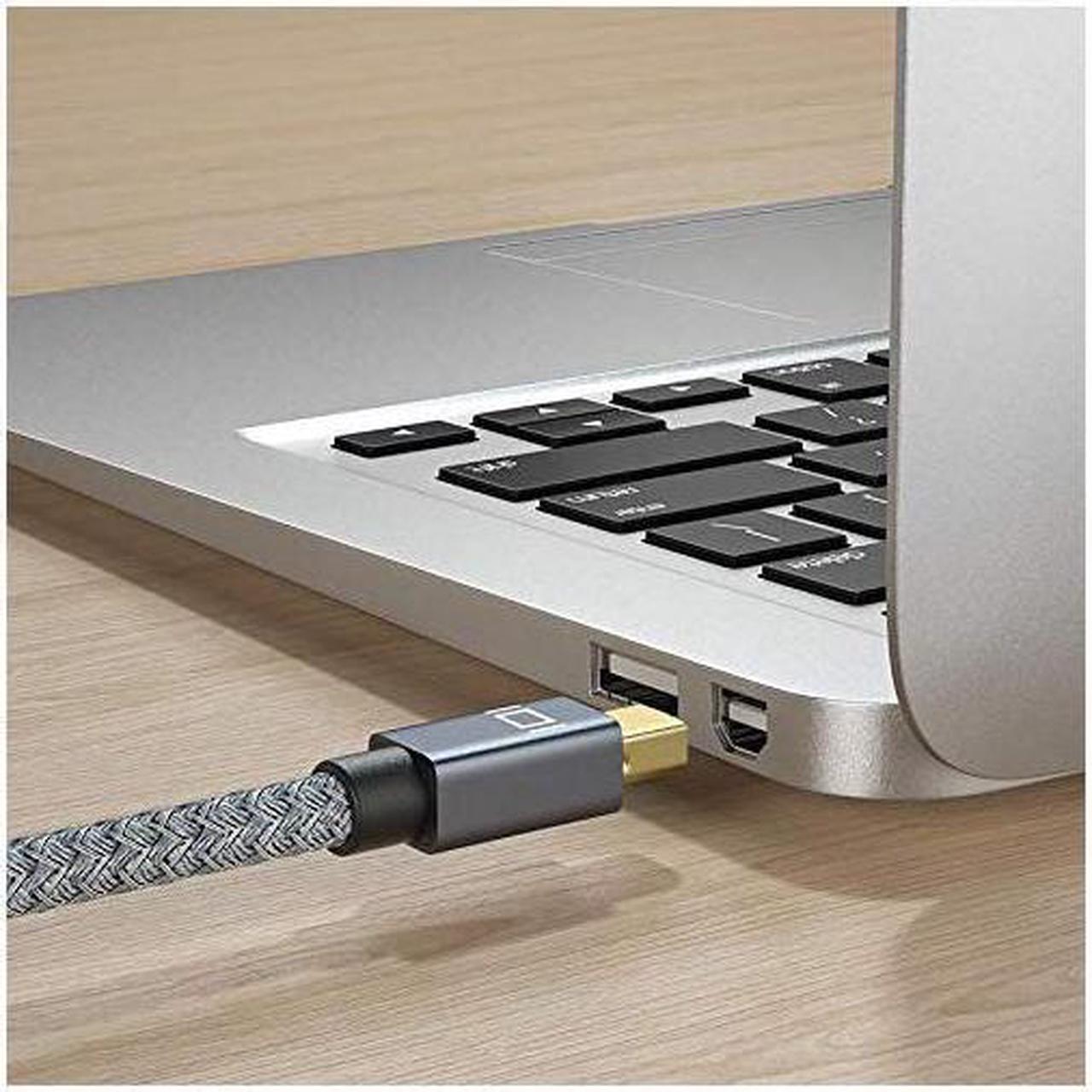 Alt view image 5 of 7 - Mini Displayport to Mini Displayport Cable 6FT/2M, 4K@60Hz (Not Thunderbolt 2) Mini Display Port to Mini DP Cord, for MacBook Pro/Air,iMac,Microsoft Surface Pro 3 4 5,ThinkPad,Lenovo