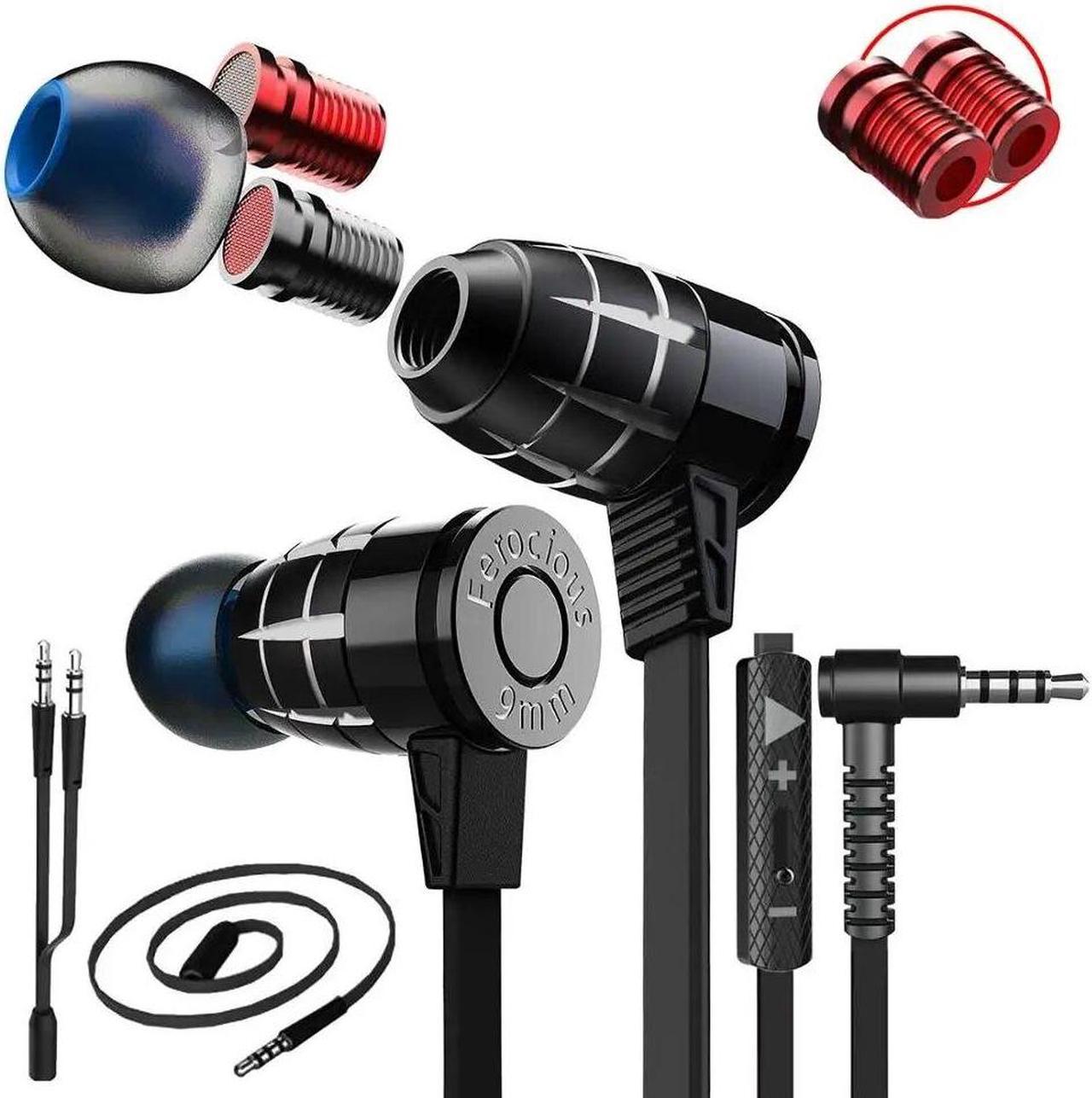 Hammerhead G25 Gaming Earphones With Mic In Ear Noise Isolation Headsets Variable Sound Cell For Replace For Pubg CSGO