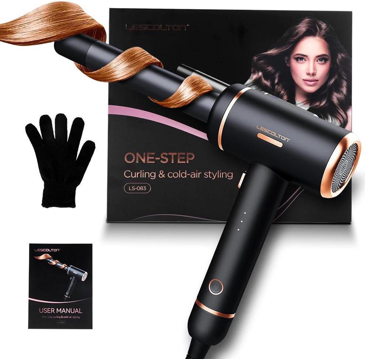 Automatic Cold Air Curling Irons 2 In 1 High-speed Hair Curler Professional Beachwaver Rotating Curl Iron for All Ages