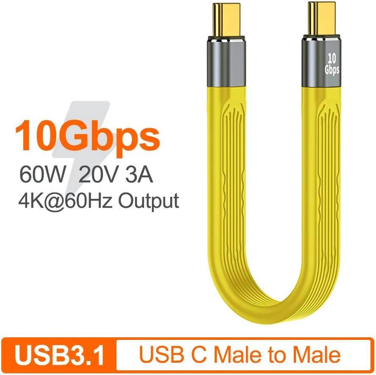 3A 60W 10Gbps Thunderbolt Data Cable PD  Fast Charging USB C To Type C Cable 4K 60Hz Cable USB Tipo C Data Cabel