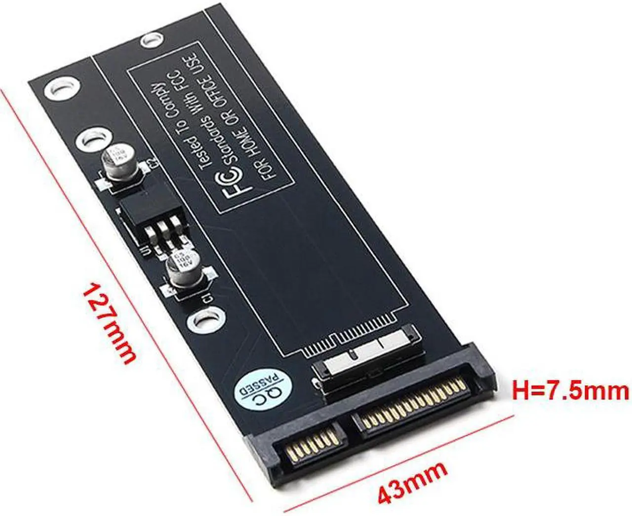 Alt view image 3 of 4 - SATA to Macbook SSD Adpater Converter for Macbook Air 2010 2011 6+12Pin SSD to SATA 22pin Bridge Card Board