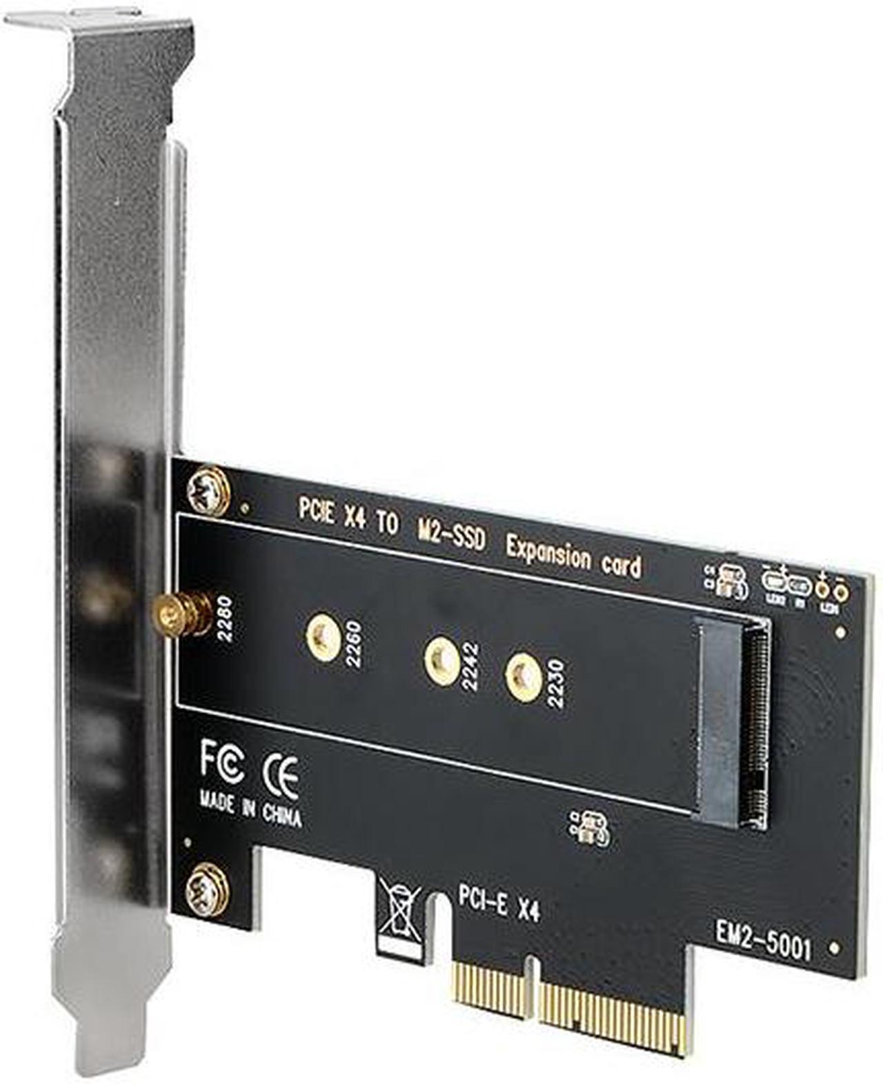 PCIENVMELOW NVME PCIe Adapter, M.2 NVME SSD to PCI Express 3.0 Host Controller Expansion Card with Low Profile Bracket,M.2 M-Key NVME to  PCIe X4  Adapter for PC, Support 2230 2242 2260 2280