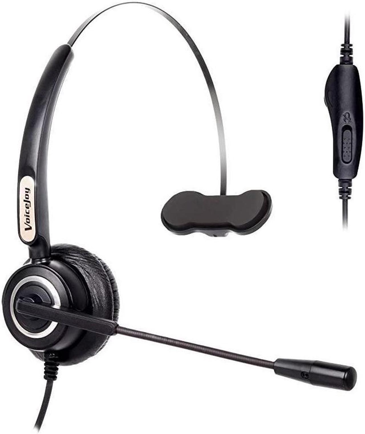 Telephone RJ9 Headset Monaural with Noise Canceling Microphone for Call Center Telephone Cisco 7942 7971 IP Phones