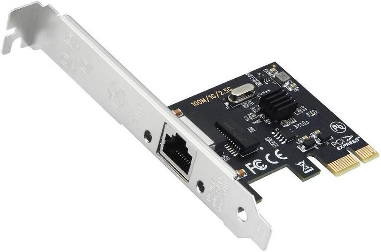 PCI-E Network Card PCI-E X1 RTL8125 Single-Port 2.5G Gigabit Server Network Card 2.5GbE Multi-Gigabit NIC