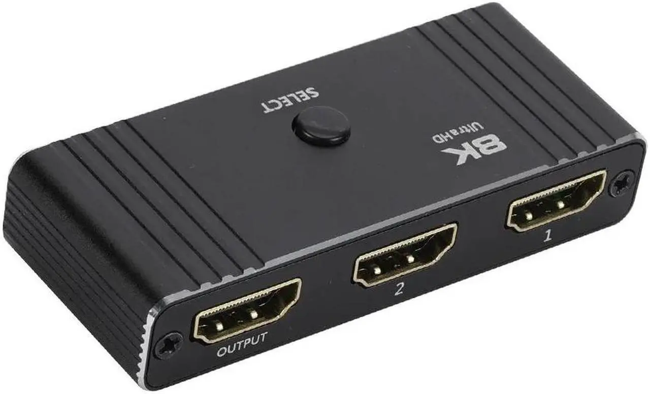 Alt view image 5 of 6 - 8K HDMI Switch 8k60hz 4K@120Hz Switcher 2 in 1 Out Bi-Direction Switch 1080p@240Hz Display Adapter Splitter Converter 1 in 2 Out