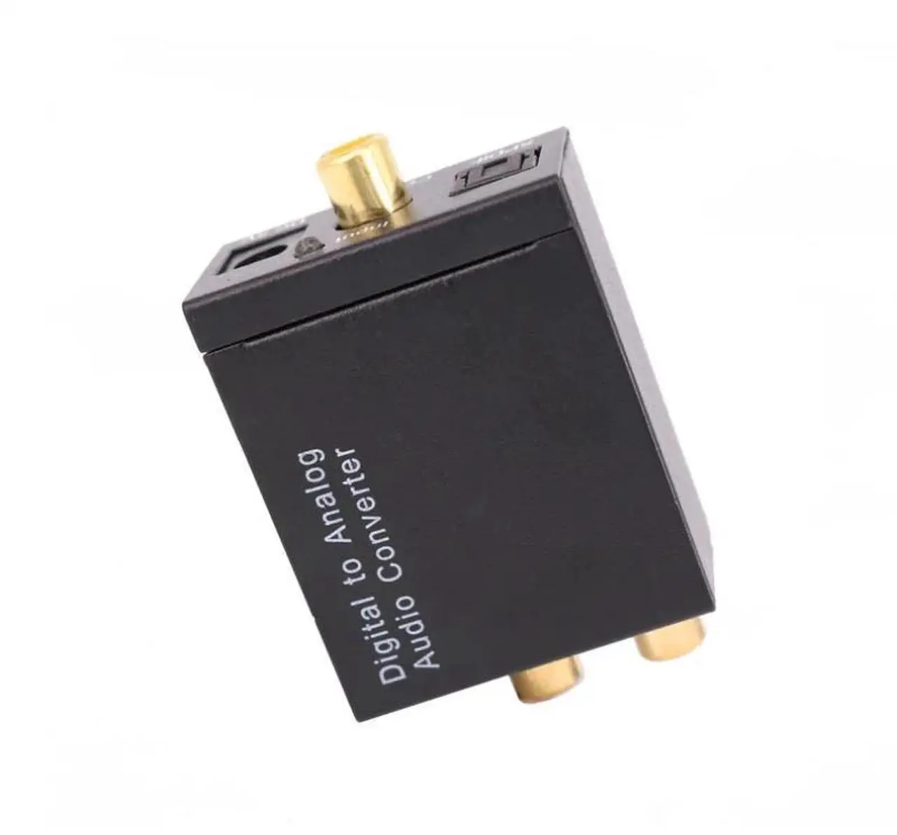 Alt view image 4 of 5 - Digital to Analog Audio Converter Adapter With Audio Cable Optical Coaxial Toslink RCA L/R Audio Adapter for Apple TV PC Box