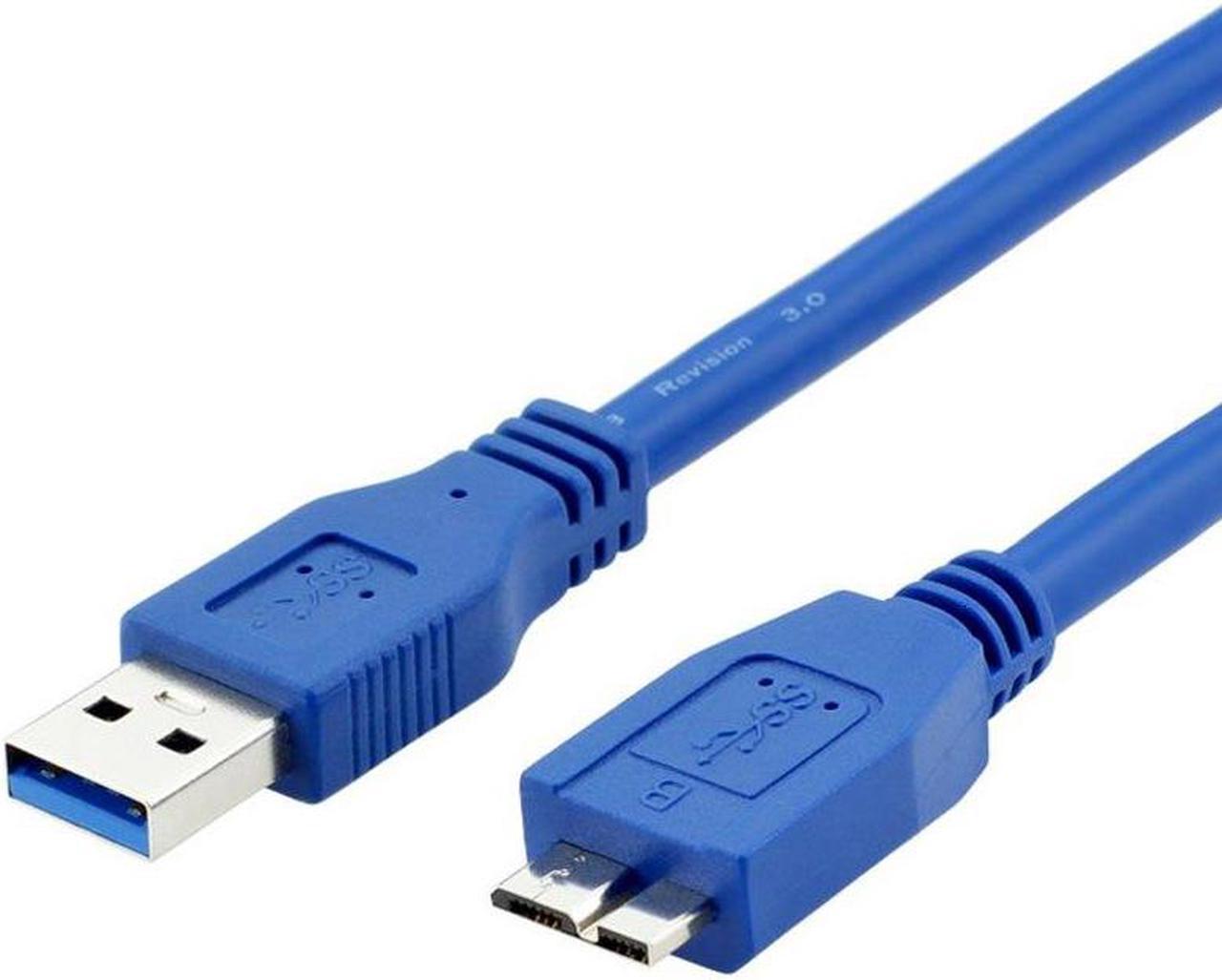 USB 3.0 High Speed Type A to Micro B Cable USB3.0 Data Sync Cord for External Hard Drive Disk HDD Samsung Note3 S5