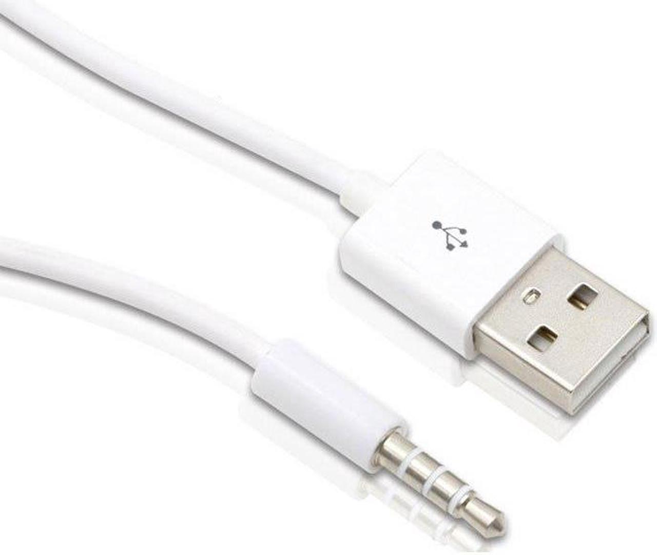 3.5mm Jack to USB 2.0 Data Sync Charger Transfer Audio Adapter Cable cord for Apple iPod 3rd 4th 5th 6th