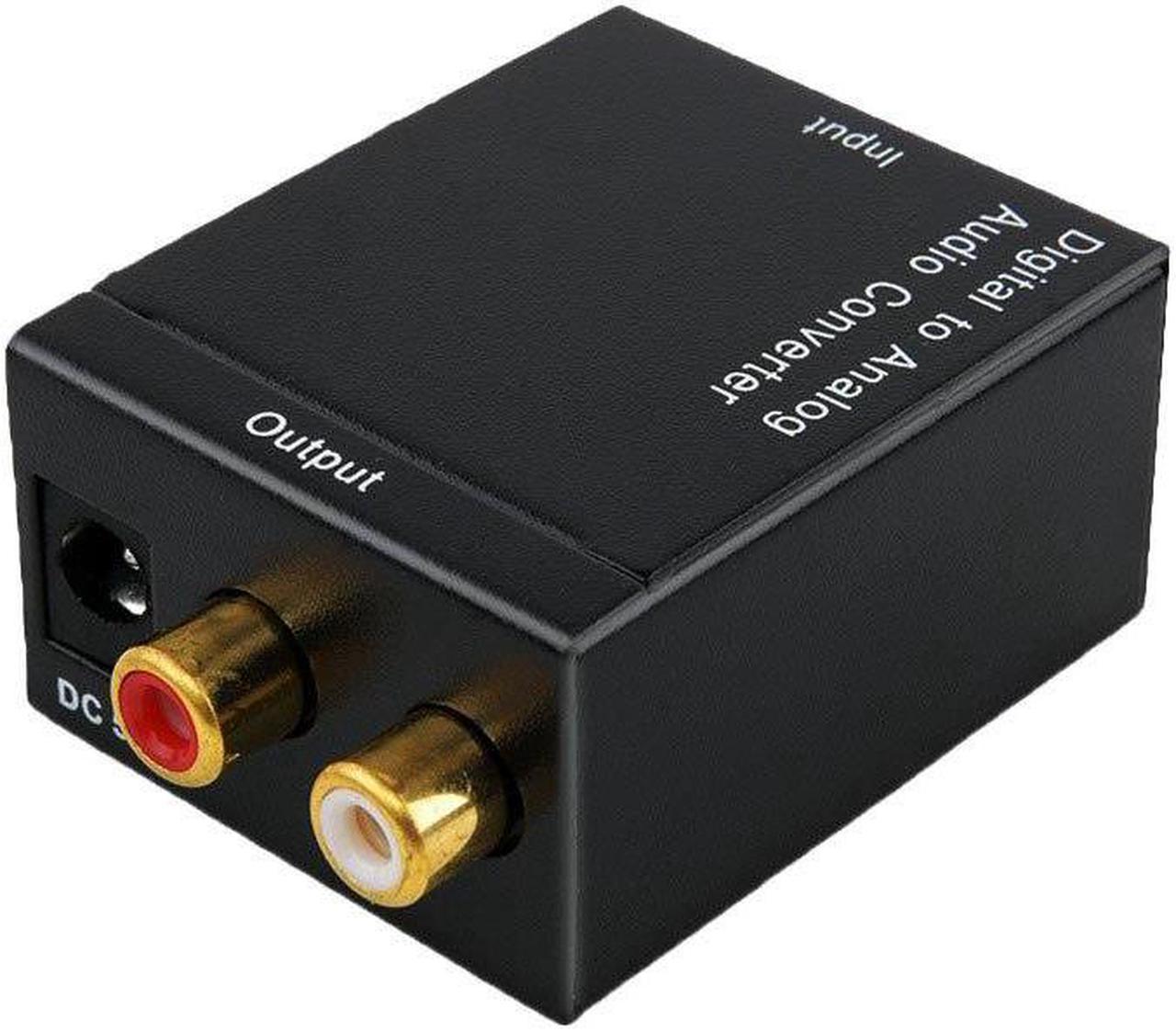 Digital To Analog Audio Converter Digital Optical Coaxial RCA Toslink Signal to Analog Audio Converter Adapter For DVD TV Theate