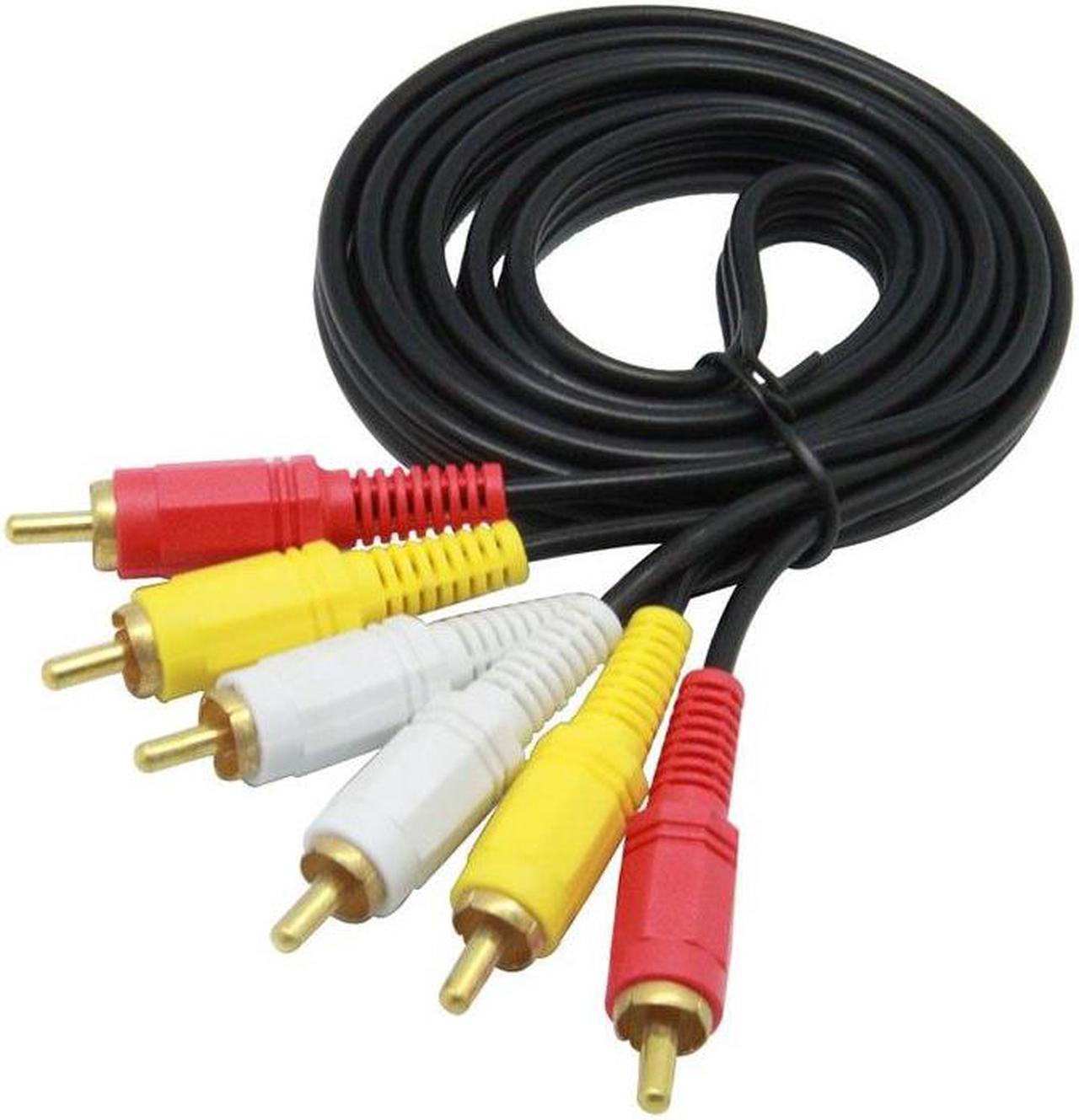 3RCA to 3RCA 3X RCA Audio Video AUX Cable AV Line 3 RCA Male to Male for Laptop DVD TV Amplifier 1.5/3/5/10m