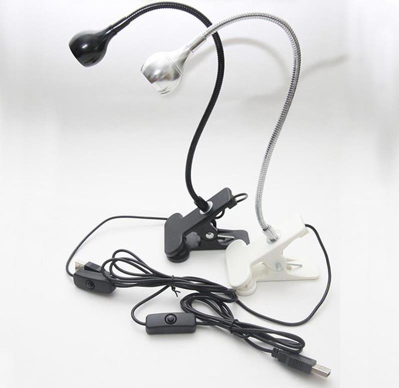 Mini Students Portable Flexible Clip-on Reading LED Light Desk Lamp Eye-Protection USB Gadgets With ON/OFF Switch For Laptop