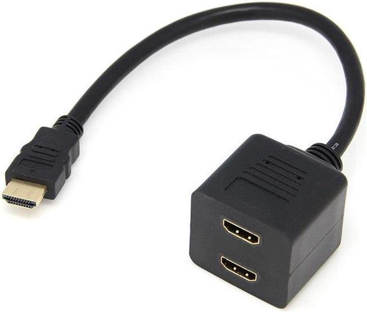 0.3 M 1 HDMI Male to 2 Female Audio Video Spliter Switch For HDTV / DVD / for PS3 Or PSP,HDMI adapter