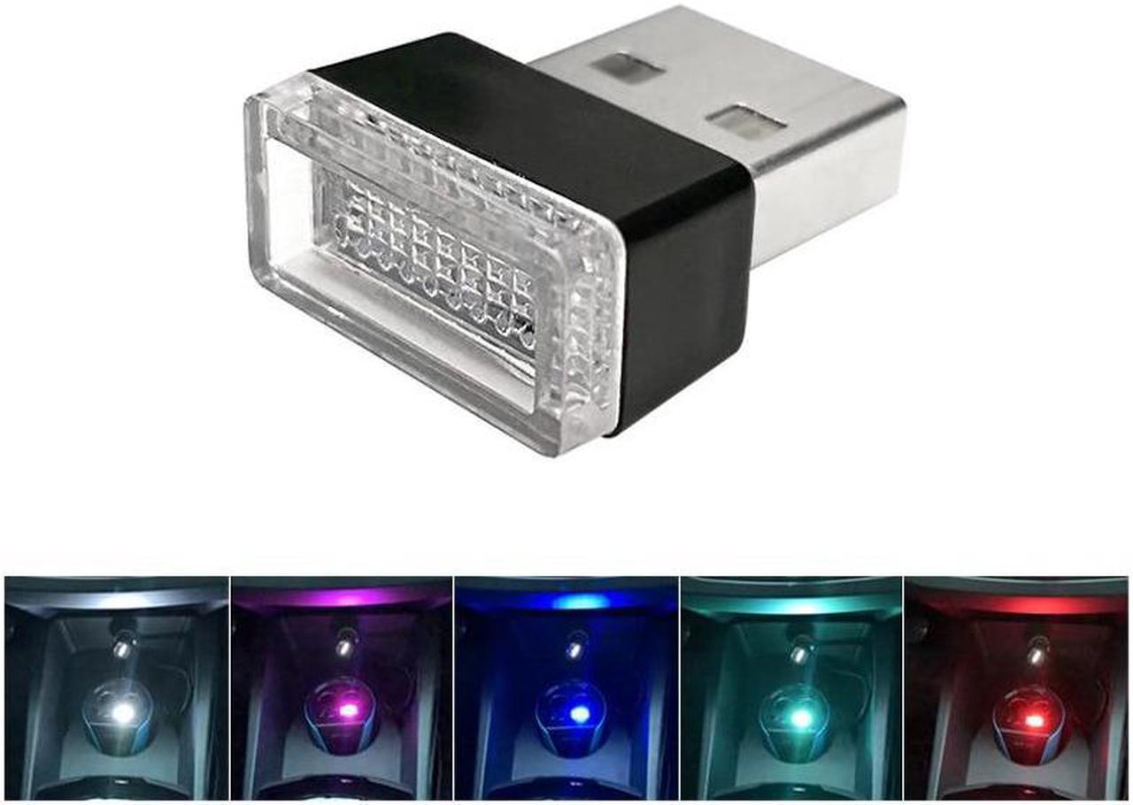 Car Atmosphere Lights LED Mini USB Cigarette Lighter Decorative Lights Lamp