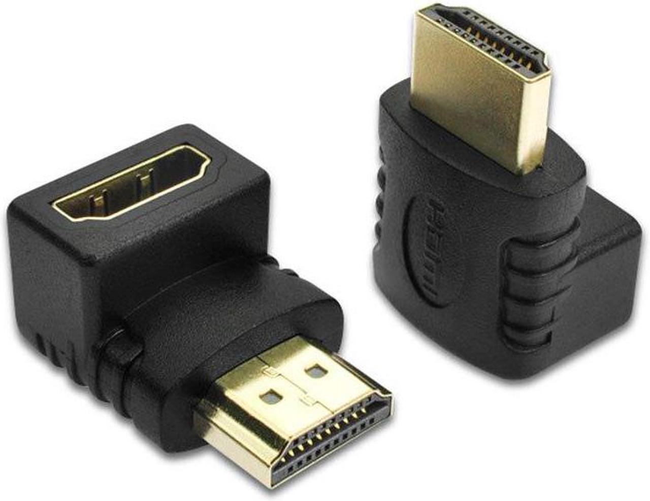 HDMI Cable Adapter 90/270 Degree Angle HDMI Male to HDMI Female for 1080P HDTV Cable Adaptor Converter Extender