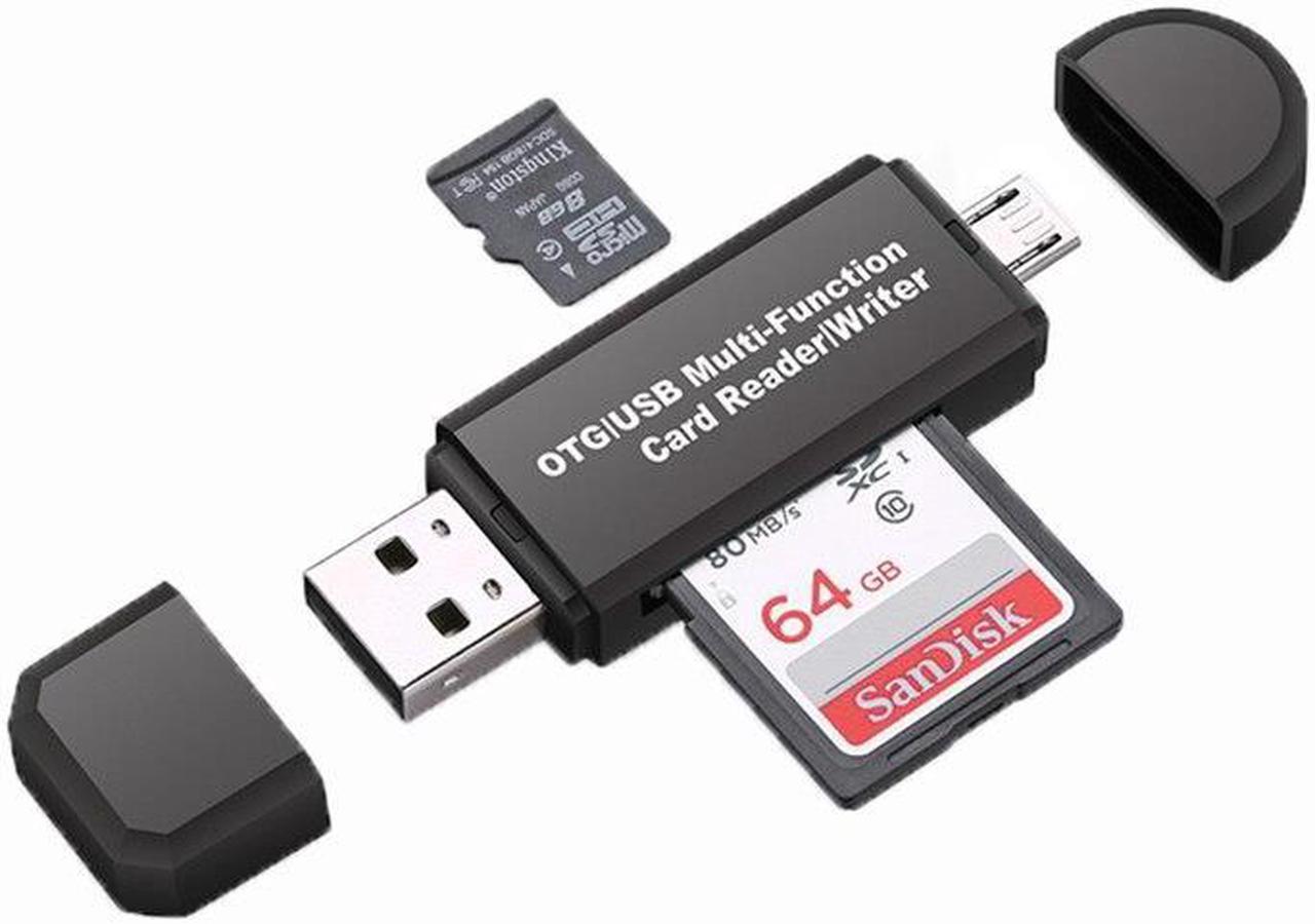 2 In 1 USB OTG Card Reader Flash Drive High-speed USB 2.0 Universal OTG TF/SD Card for Android phone Computer Extension Headers