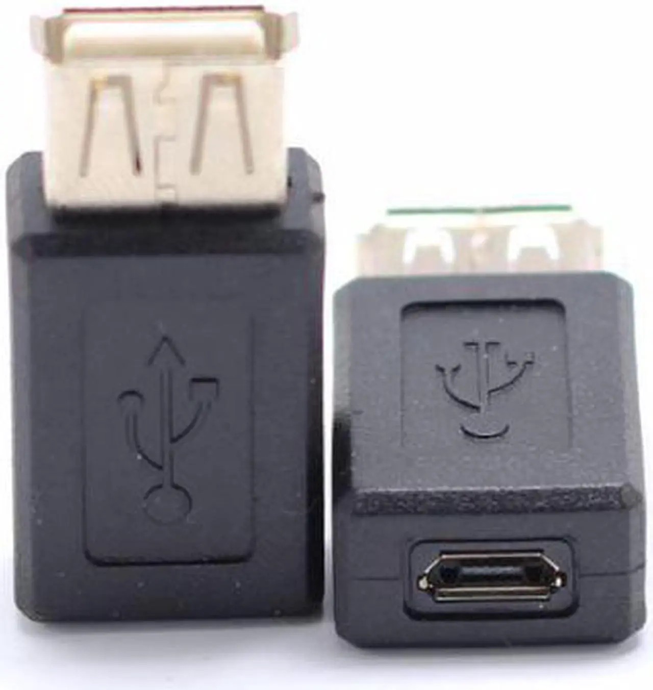 Main image of New Black USB 2.0 Type A Female to Micro USB B Female Adapter Plug Converter usb 2.0 to Micro usb connector
