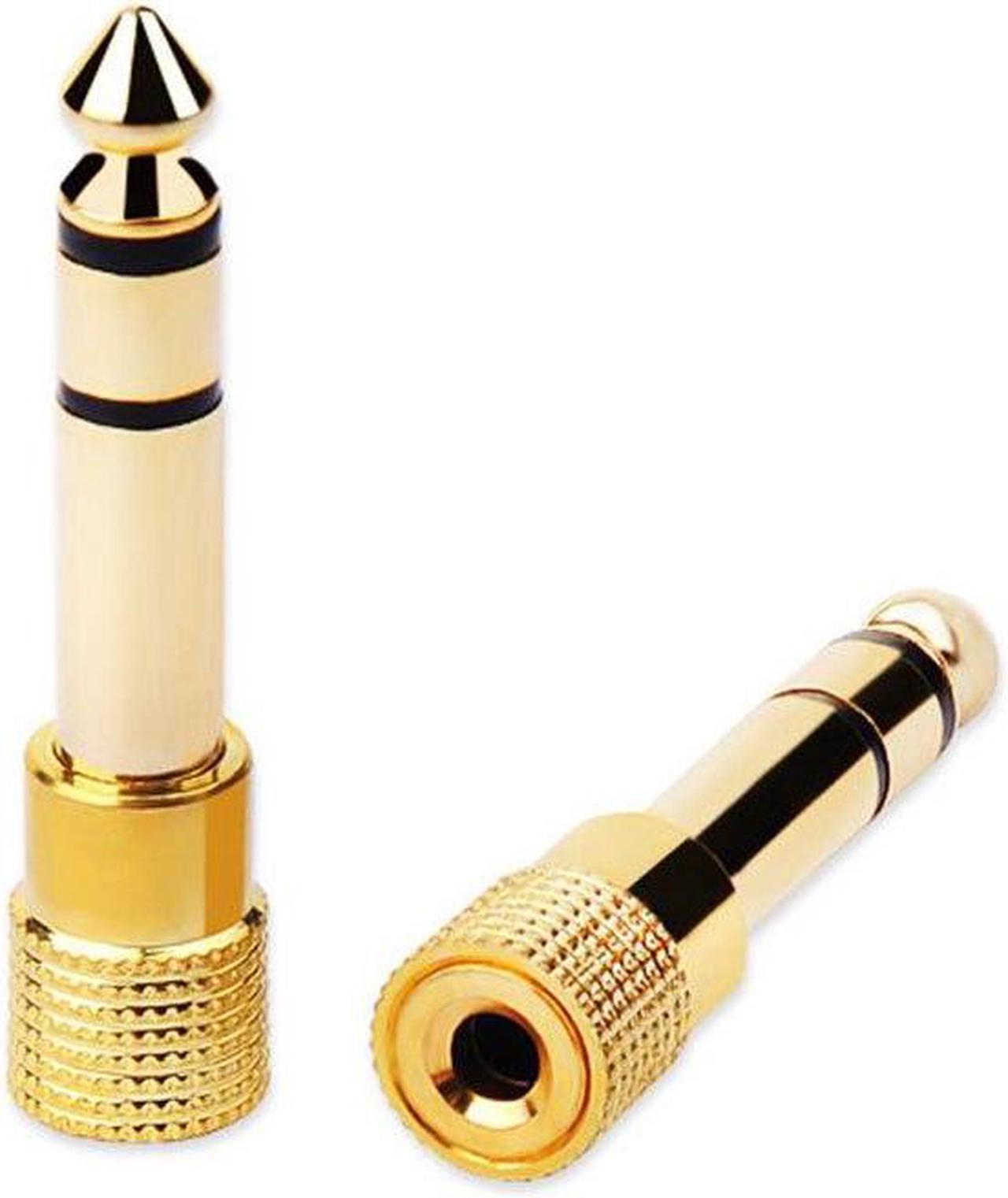 6.5MM Male to 3.5MM Female Jack Plug Audio Headset Microphone Guitar Recording Adapter 6.5 3.5 Converter Aux Cable Gold Plated