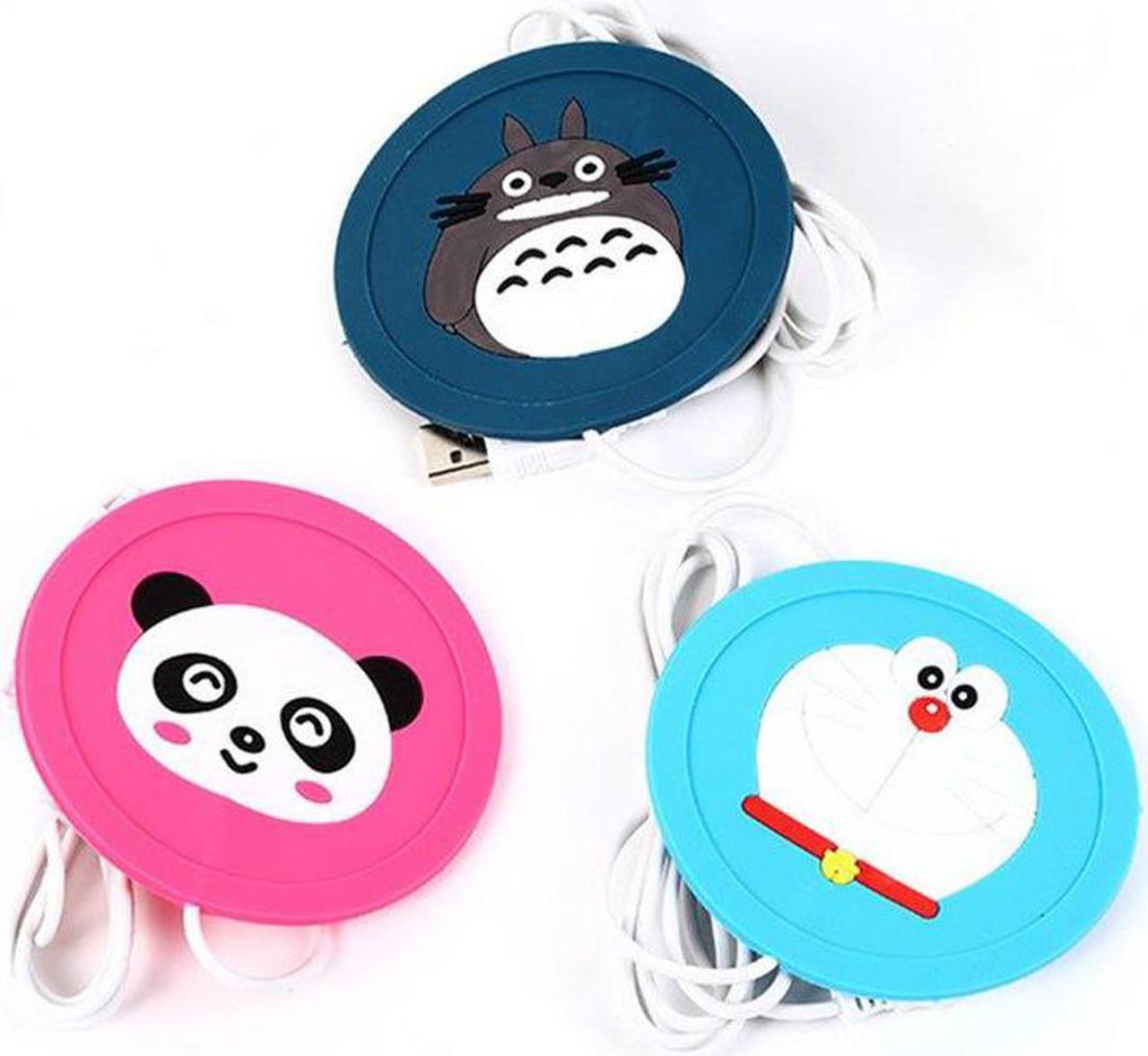 Cute Cartoon 5V USB Warmer Silicone Heat Heater for Milk Tea Coffee Mug Hot Drinks Beverage Cup Mat Kitchen Tools Heater New