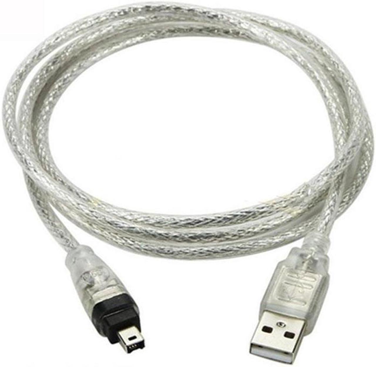 USB Male to Firewire IEEE 1394 4 Pin Male iLink Adapter Cord firewire 1394 Cable for SONY DCR-TRV75E DV camera cable