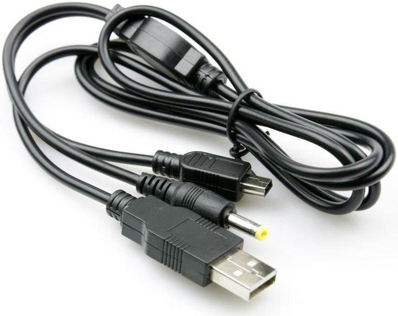 NEW 2 in 1 USB Charger Charging Data Transfer Cable For PSP 2000 3000 to PC