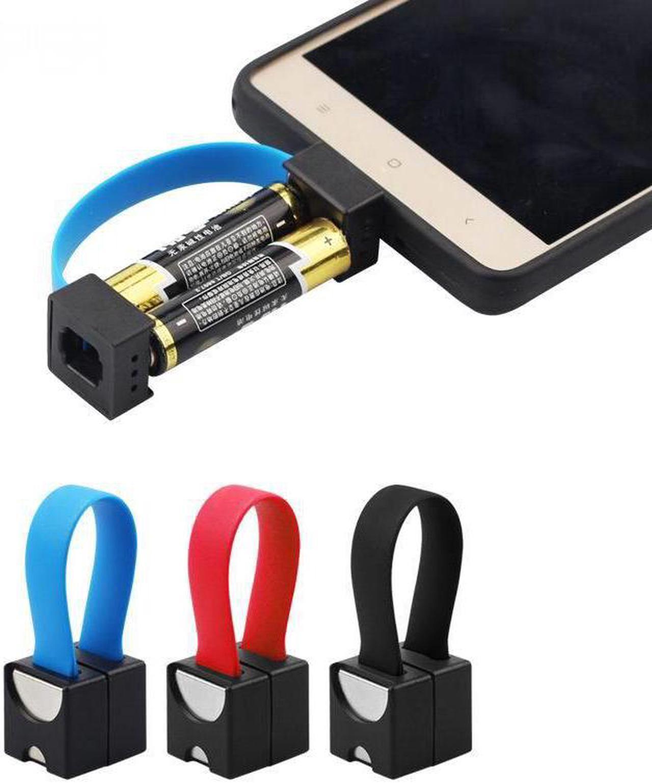 1Pc Portable Magnetic AA/AAA Battery Micro USB Emergency Charger for Android Phone