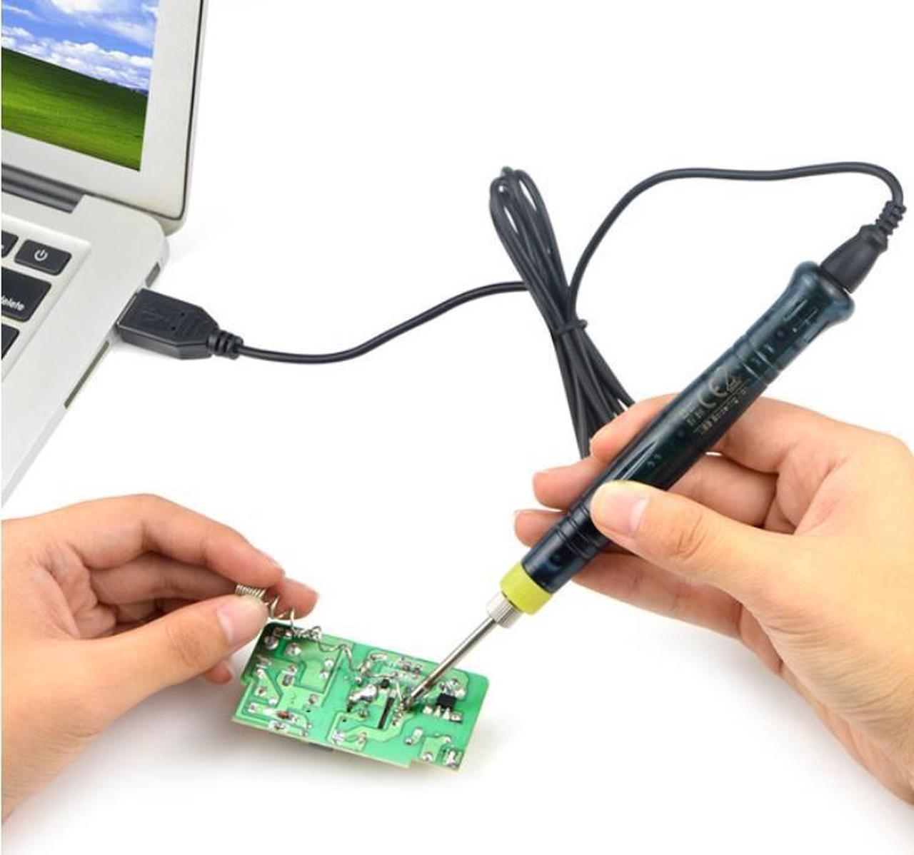 New Soldering iron Mini Portable USB 5V 8W Electric Powered Soldering Iron Pen/Tip Touch Switch