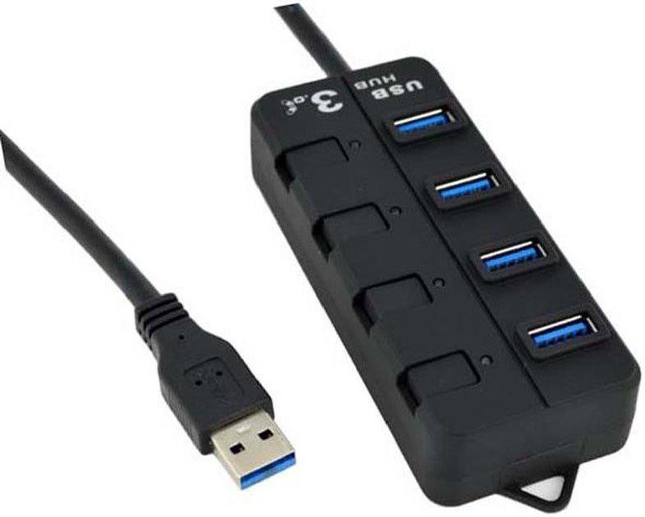 New High Speed USB 3.0  2.0 HUB 4 Ports  USB On/Off Switch Portable USB Splitter Peripherals Accessories For Computer