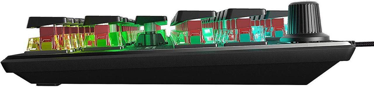 Alt view image 7 of 7 - ROCCAT Vulcan TKL Pro Tenkeyless Linear Optical Titan Switch PC Gaming Keyboard with Per-key AIMO RGB Lighting, Anodized Aluminum Top Plate, and Detachable USB-C Cable, Black