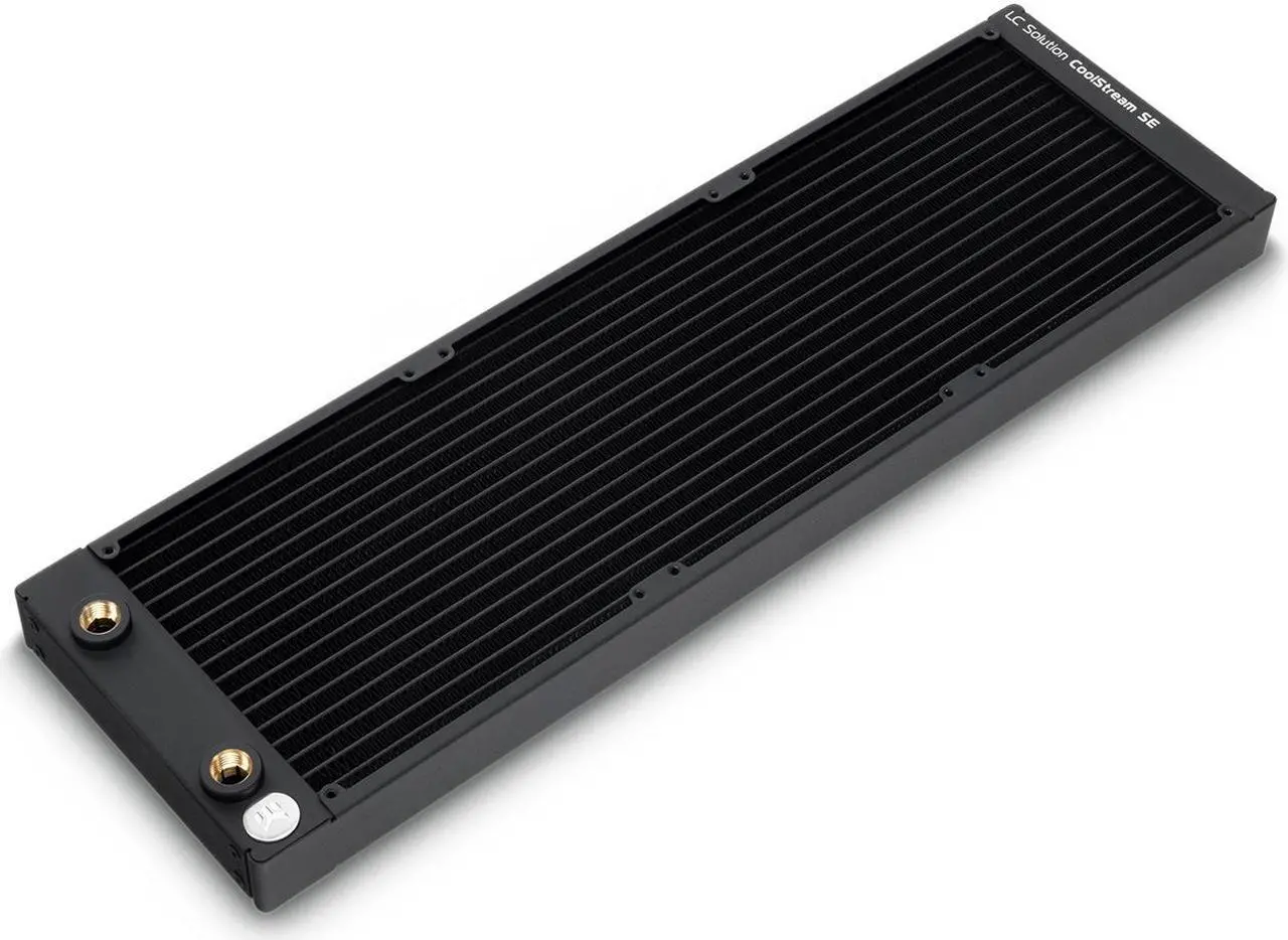 Alt view image 6 of 7 - EKWB EK-CoolStream SE 420 Radiator, Slim Triple, Black