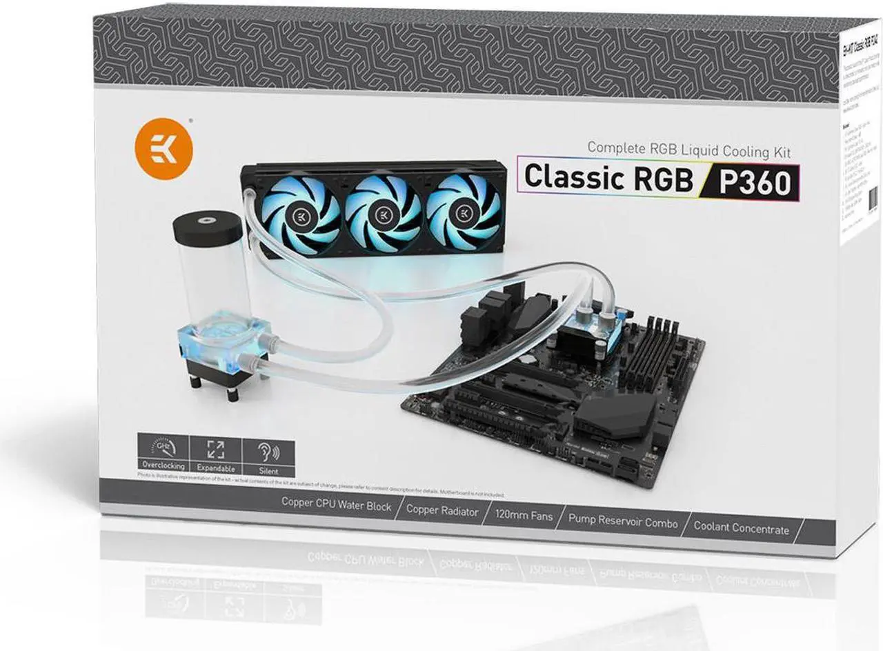 Alt view image 10 of 10 - EKWB EK-KIT Classic RGB P360 Water Cooling Kit