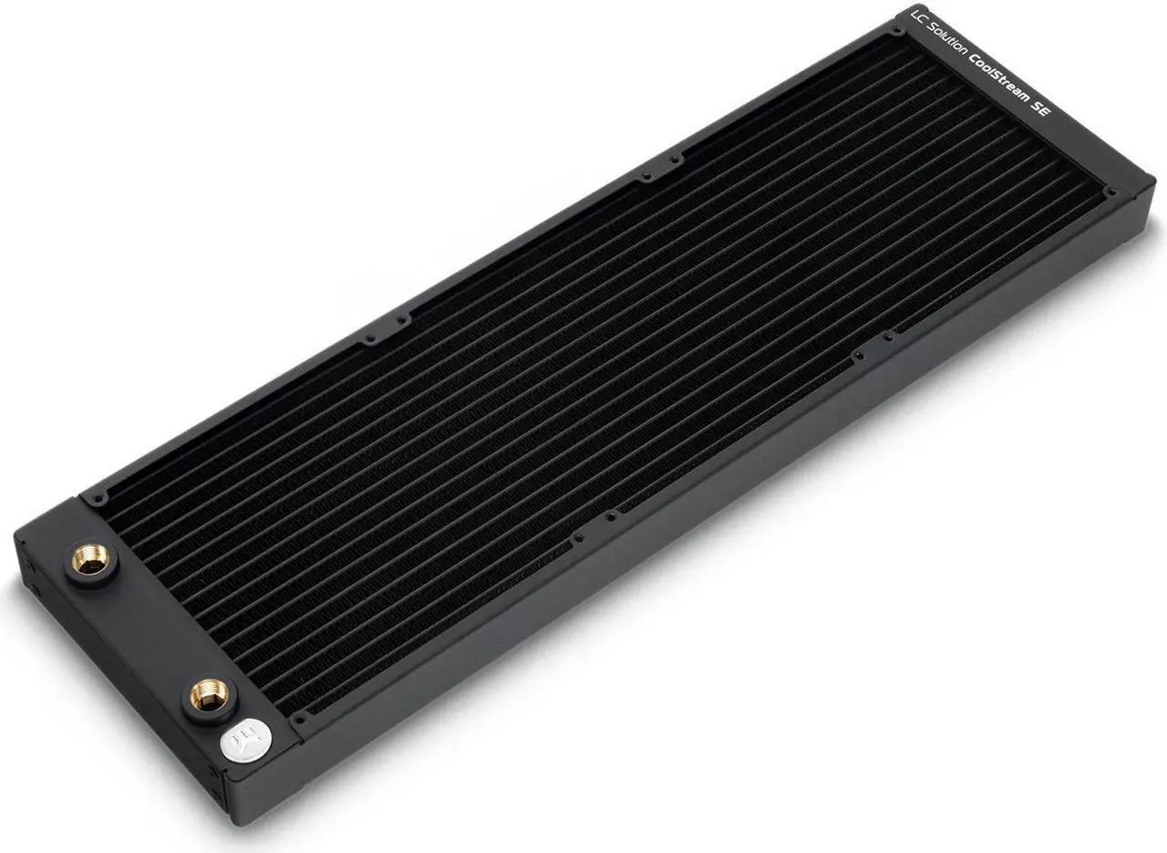 Alt view image 7 of 7 - EKWB EK-CoolStream SE 420 Radiator, Slim Triple, Black