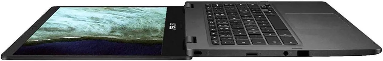 Alt view image 5 of 5 - ASUS - 14.0" Chromebook - Intel Celeron N3350 - 4GB Memory - 32GB eMMC (Grey)