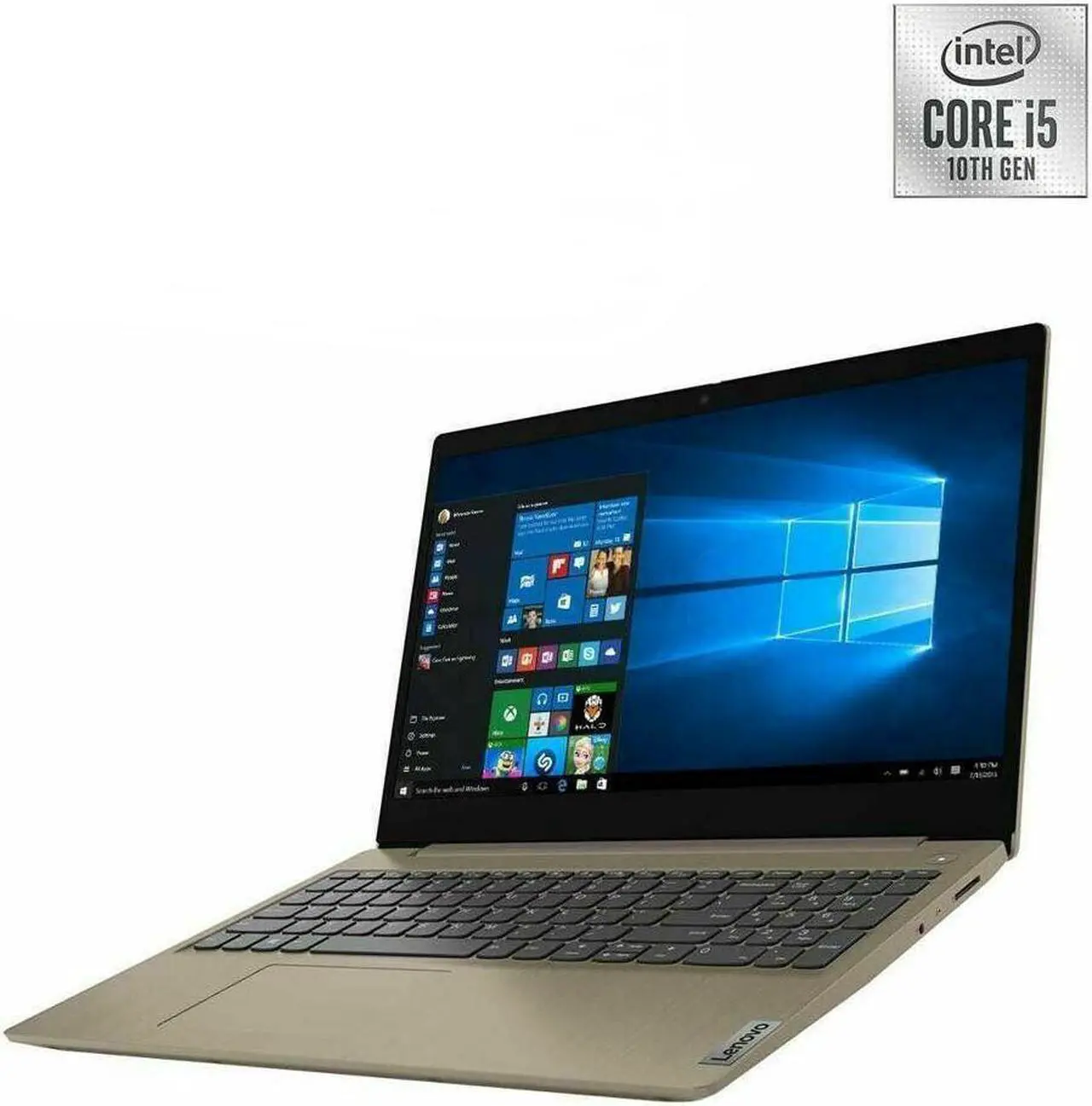 Main image of Lenovo IdeaPad 3 15.6" HD Touchscreen Anti-glare LED-Backlit Laptop, Intel Quad Core i5-1035G1, 12GB DDR4, 256GB SSD + 1TB HDD, Webcam, Windows 10 Home