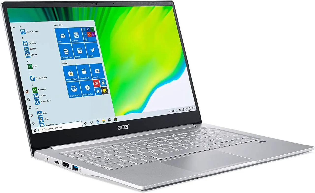 Alt view image 2 of 7 - Acer Swift 3 Intel Evo Thin & Light Laptop, 14" Full HD, Intel Core i7-1165G7, 8GB LPDDR4X, 2TB NVMe SSD, Intel Iris Xe Graphics, Windows 10 Home, Wi-Fi 6, Fingerprint Reader, Back-lit Keyboard