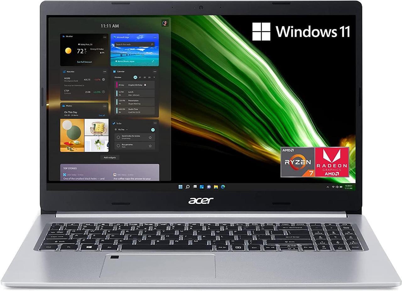 Main image of Acer Aspire 5 15.6" Full HD IPS Slim Laptop, AMD Ryzen 7 3700U, 8GB Memory, 1TB SSD, WiFi 6, Fingerprint Reader, Windows 11 Home
