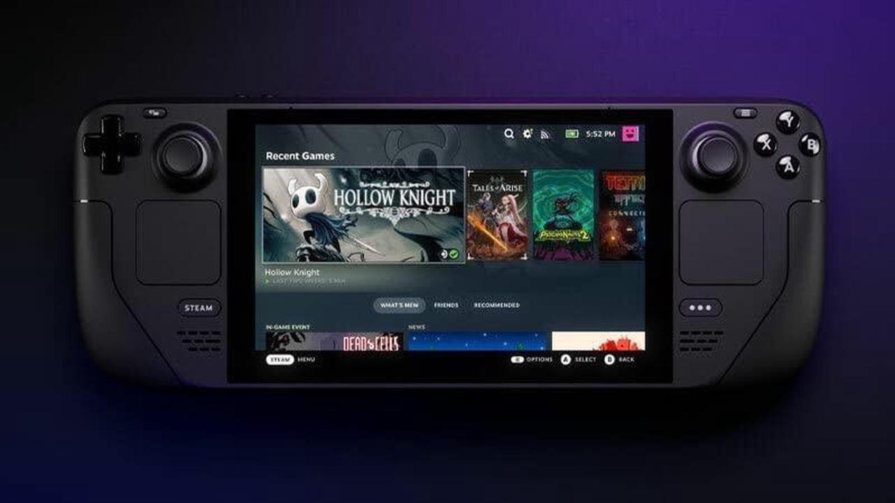 Alt view image 3 of 3 - Valve Steam Deck 64GB Handheld Gaming Console, 1280 x 800 LCD Display, with Carrying case
