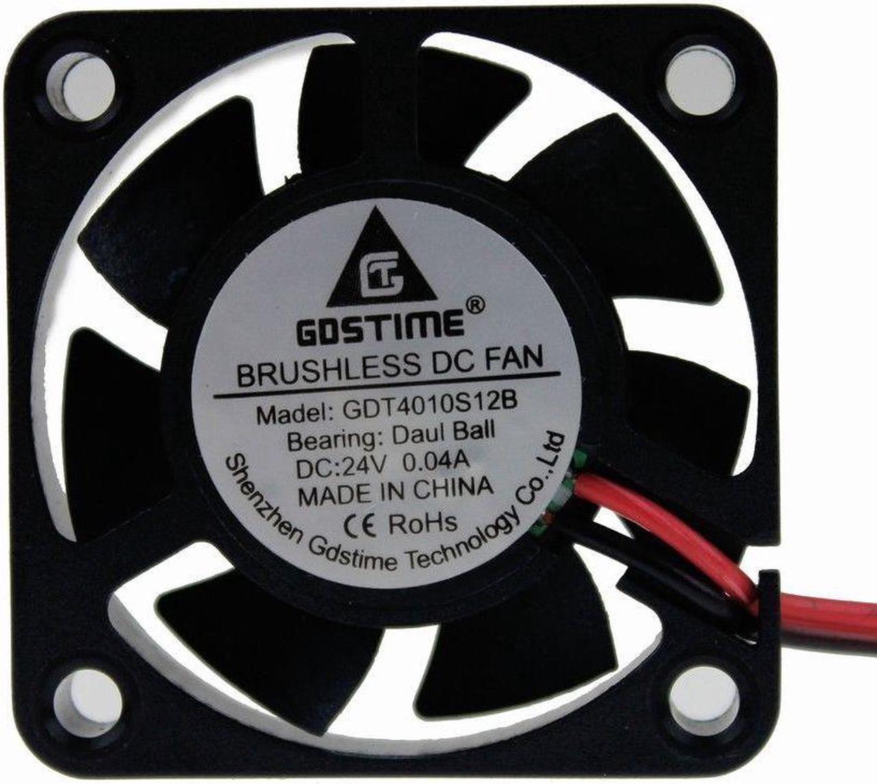 Ball Bearing 24V mini 4cm 40mm 40x40x10mm Brushless Cooling Fan 2pin heatsink