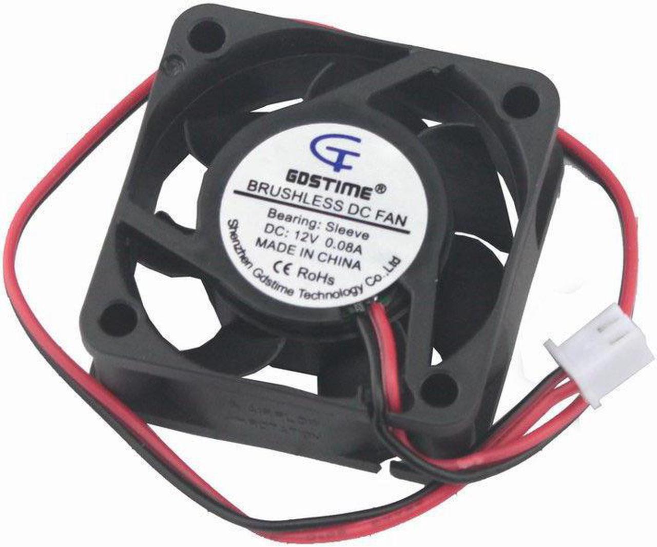 12V 4cm 40mm 40x40x15mm 2pin Brushless Cooling Cooler Fan 15mm Sleeve