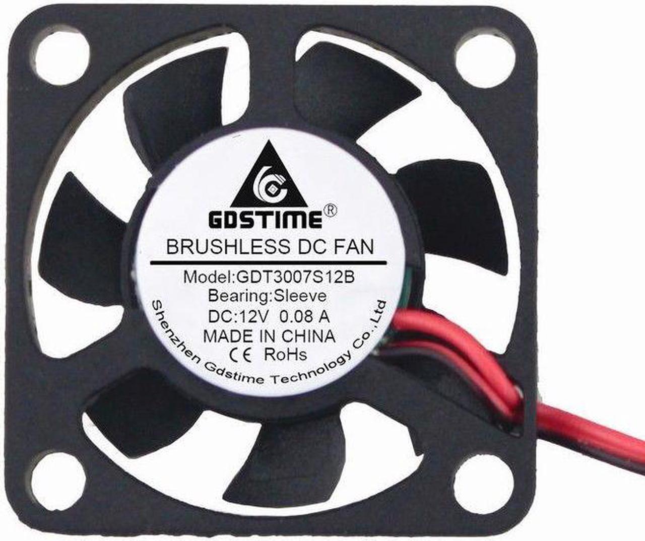 DC 12V 3cm 3007s 30x30x7mm 30mm 2pin brushless Cooling Fan new