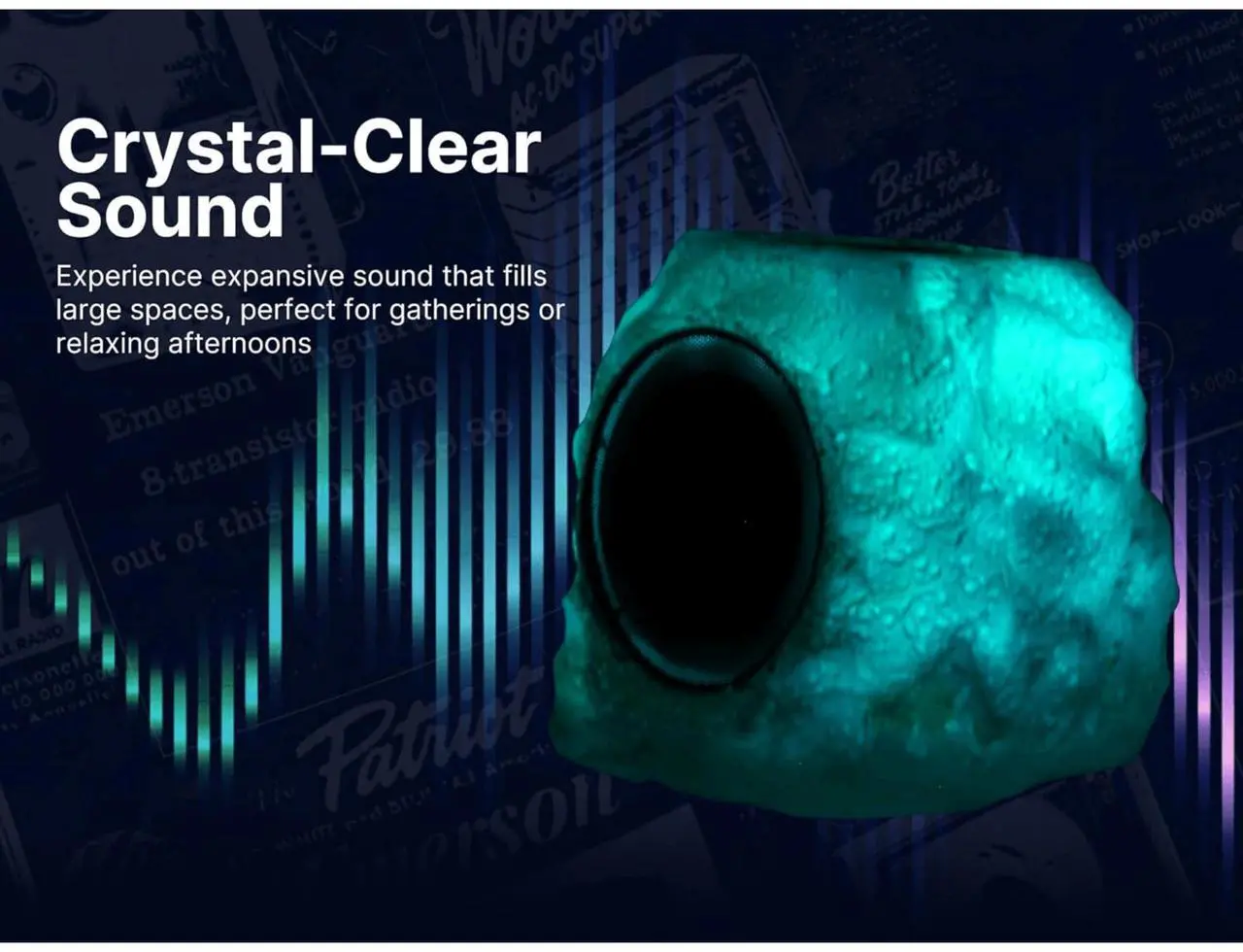 Alt view image 3 of 7 - Emerson Rock Party Solar Multicolor LED Bluetooth Speaker
