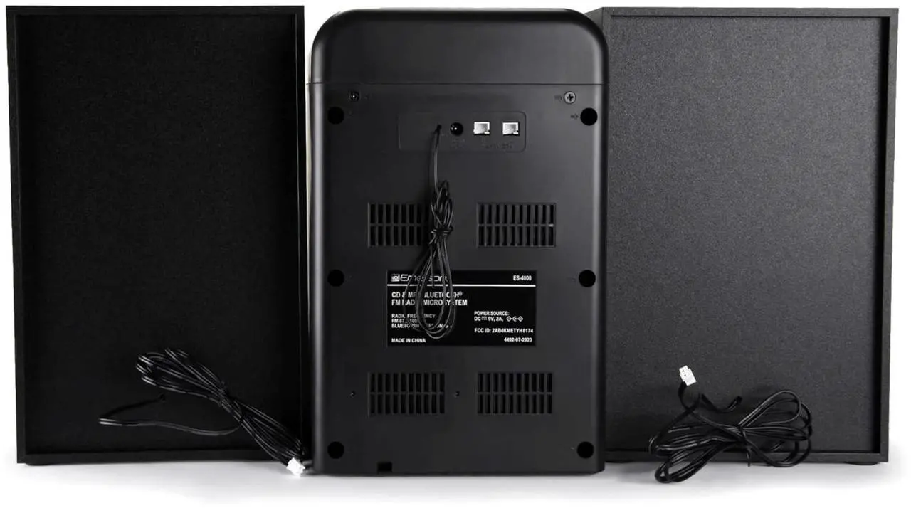 Alt view image 5 of 6 - Emerson CD & MP3 Bluetooth FM Radio Microsystem w Aux Jack and Streaming Options