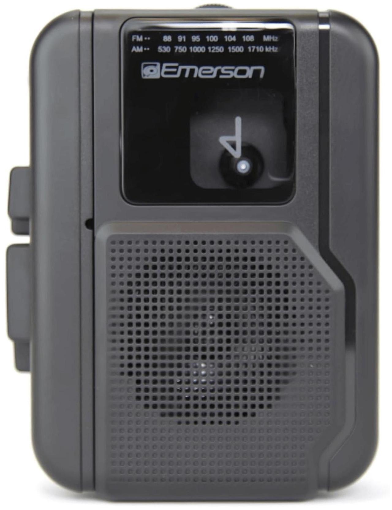 Alt view image 2 of 6 - Emerson Portable Cassette Player with AM/FM Radio and Bluetooth Out and Built-In Microphone (EPC-1001) - Black