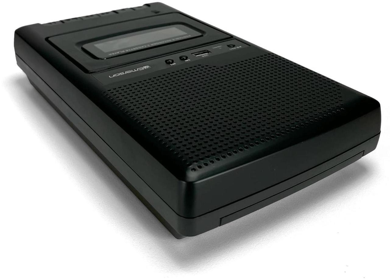 Alt view image 7 of 7 - Emerson Portable Cassette Player and Recorder w Digital Conversion and Mic Input